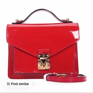 Louis Vuitton Red Patent Leather Crossbody Bag